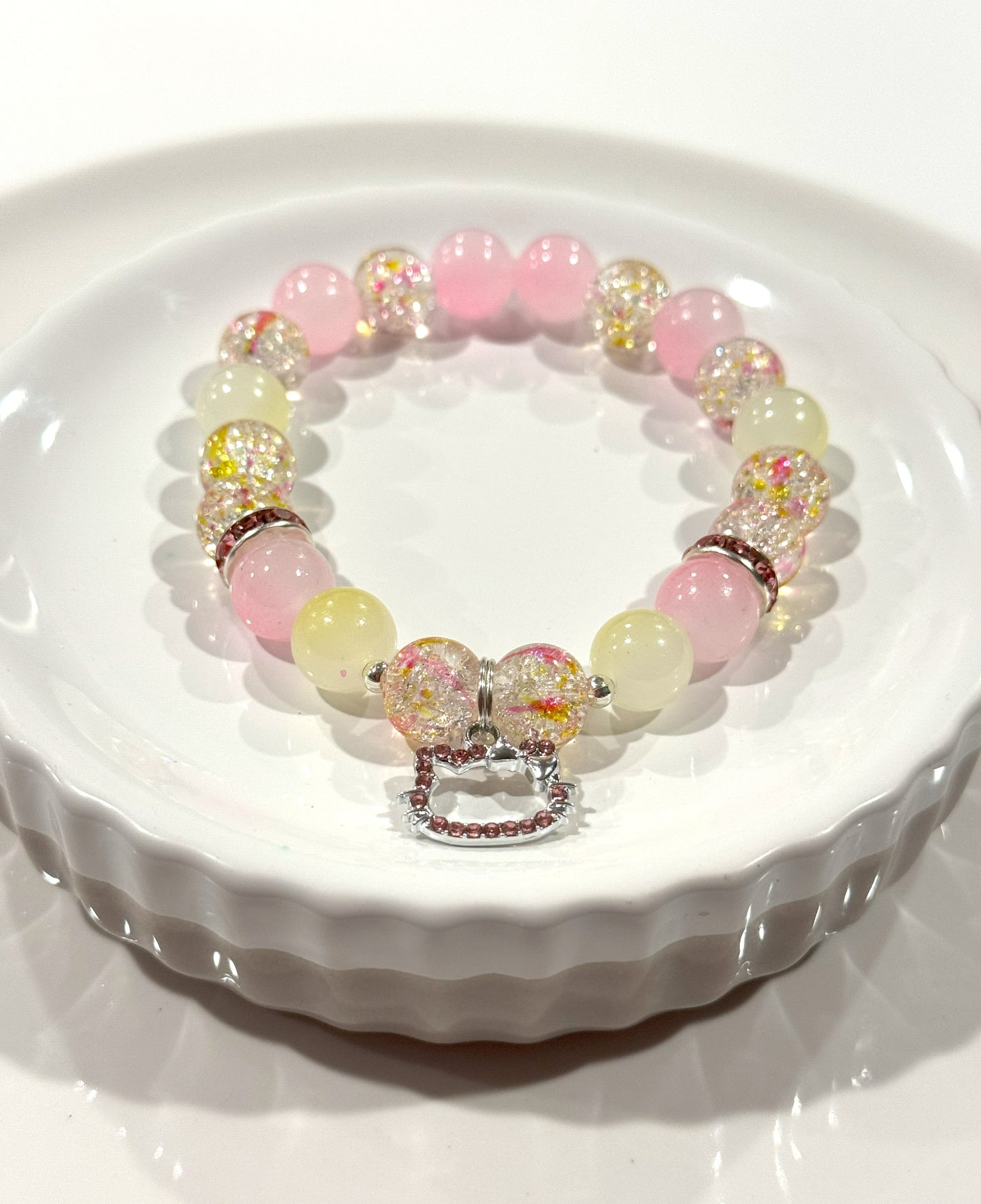 Kitty Kat Charm Stretch Bracelet