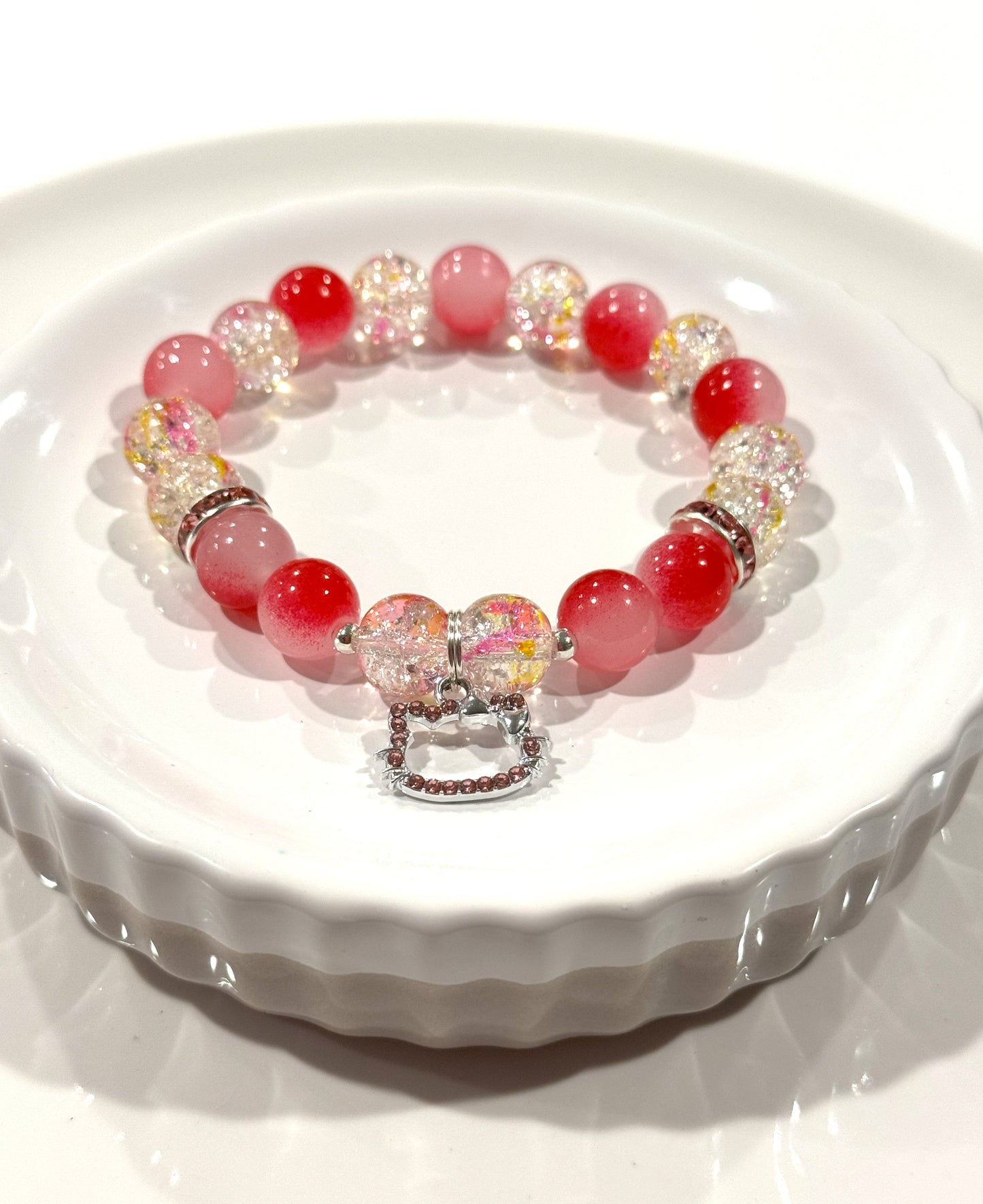 Kitty Kat Charm Stretch Bracelet