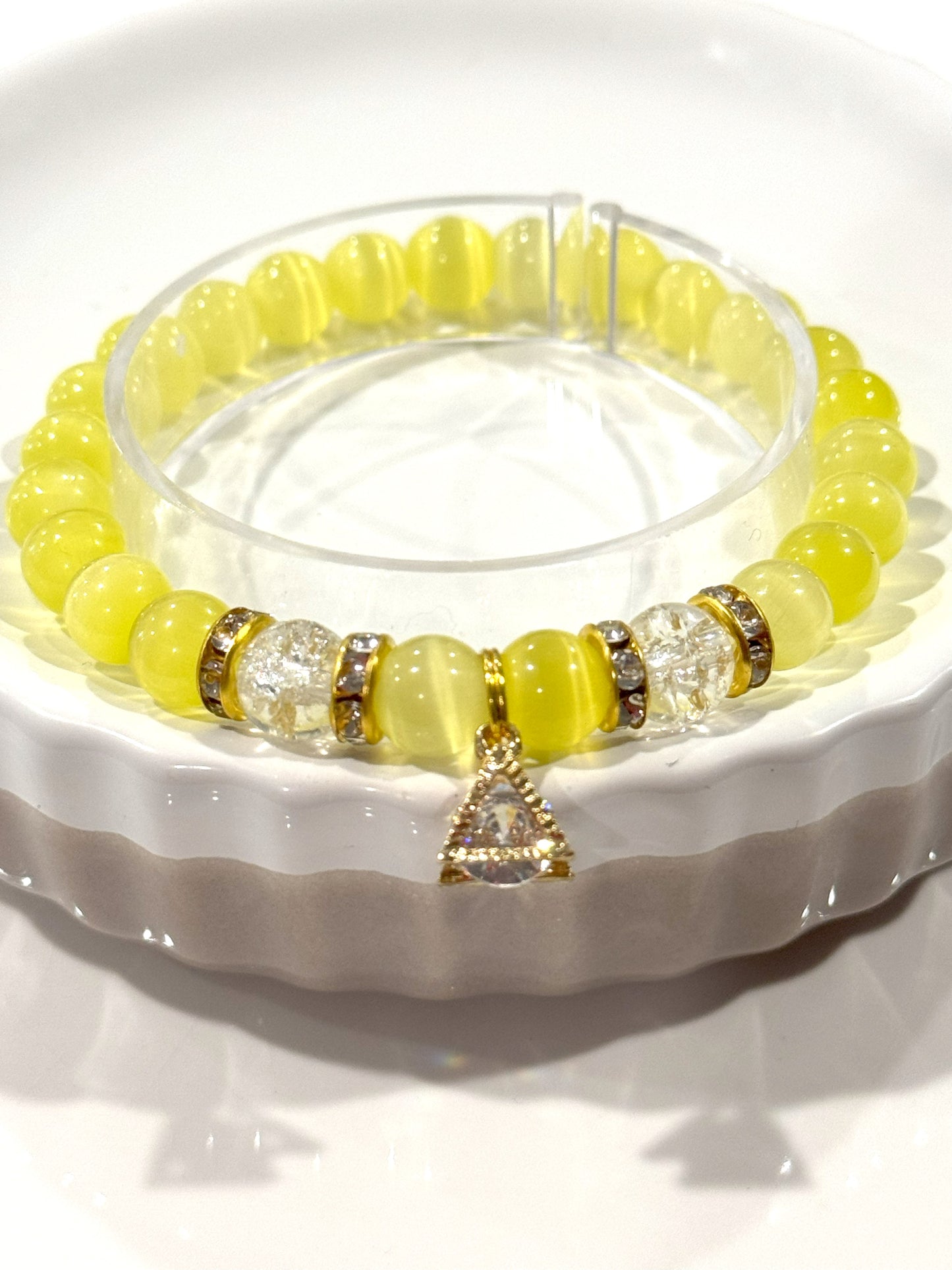 Lemon Gumdrop Bracelet