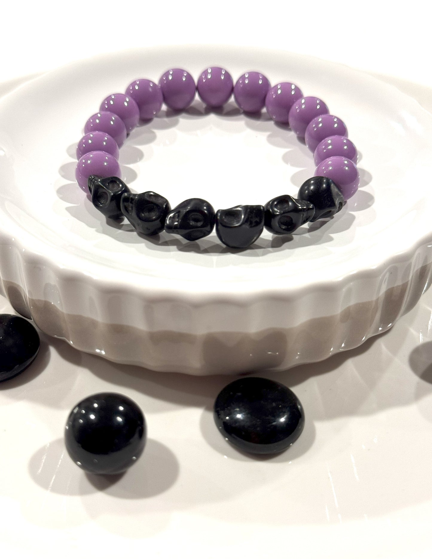Opaque Skull Bracelet (multiple colors)