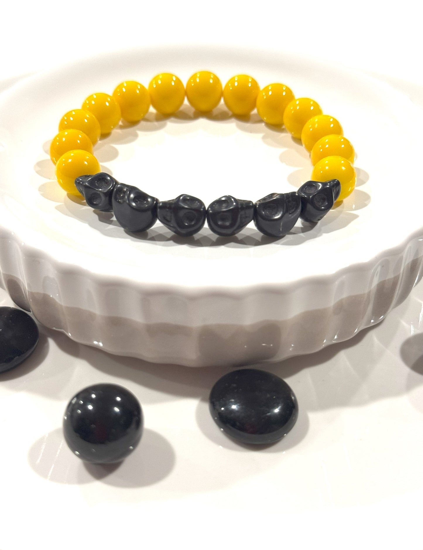 Opaque Skull Bracelet (multiple colors)
