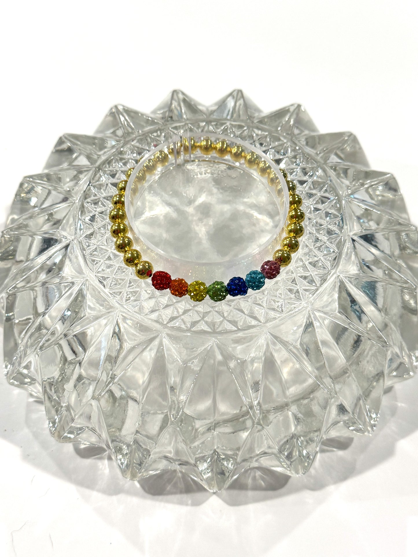 Rhinestone Rainbow Bracelet