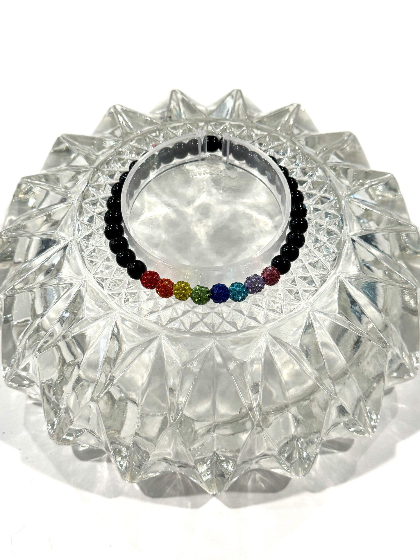 Rhinestone Rainbow Bracelet