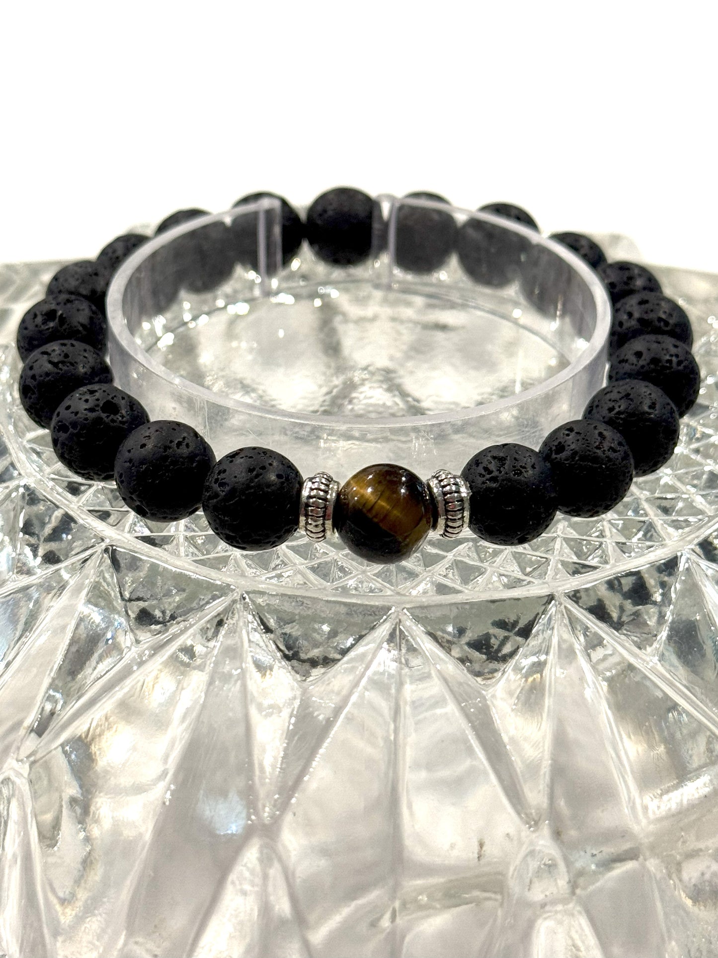 Tiger & Lava Stone Bracelet
