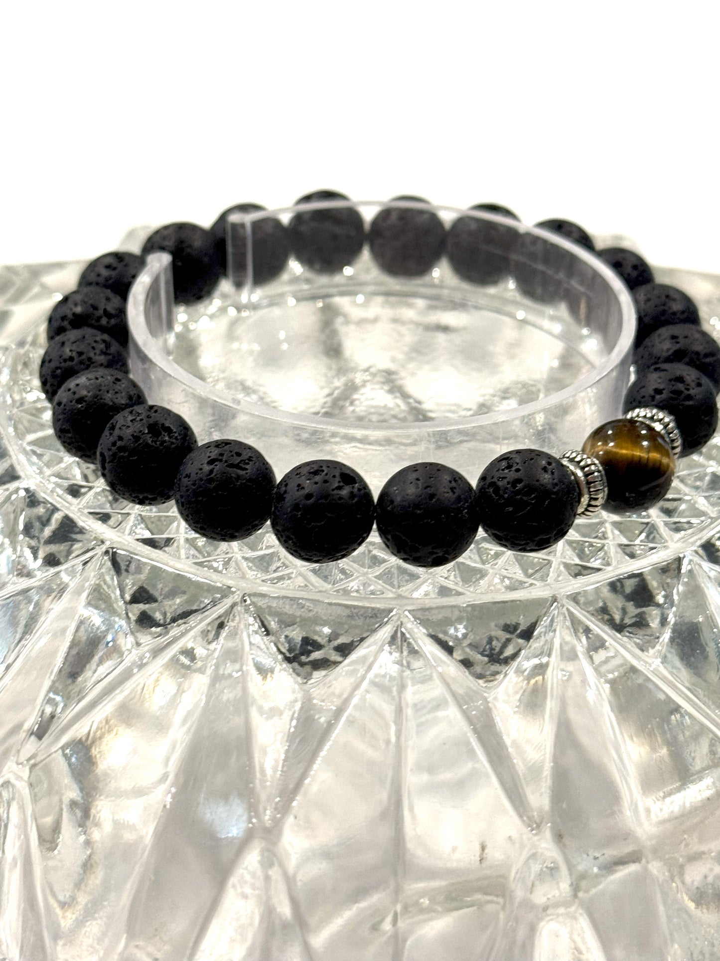 Tiger & Lava Stone Bracelet