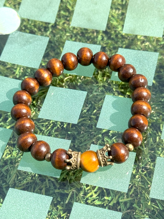 Forest Brown Wooden Bracelet
