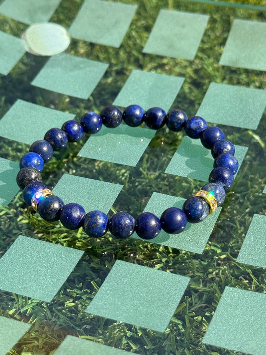 Blue Natural Lapis Lazuli Bracelet