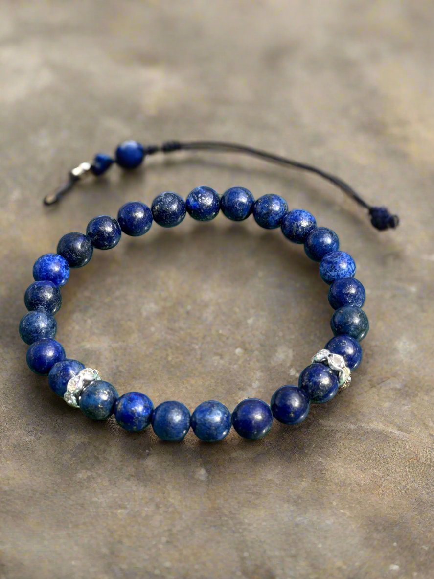 Blue Natural Lapis Lazuli Bracelet