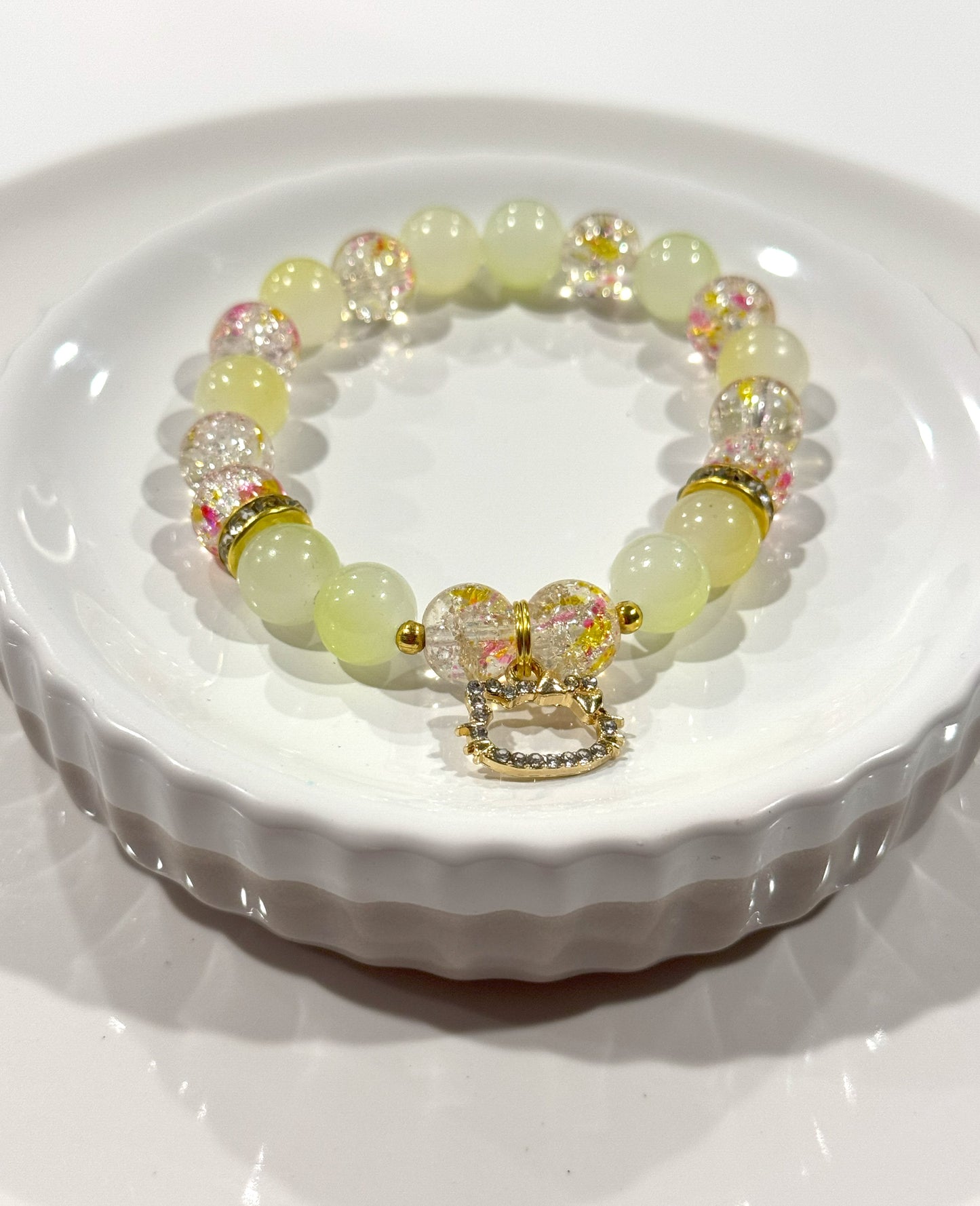 Kitty Kat Charm Stretch Bracelet