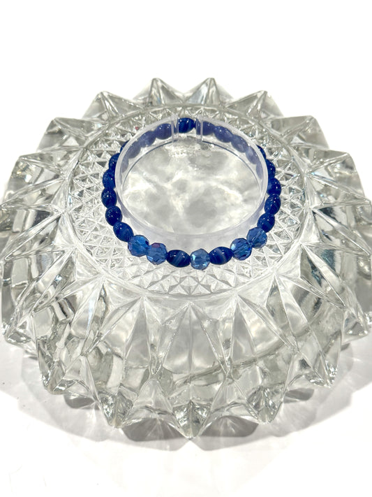 Blue Oval Bracelet