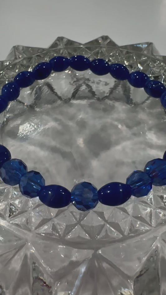 Blue Oval Bracelet